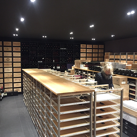 Weingestell aus Chromstahl - individuell Zusammenstellbar